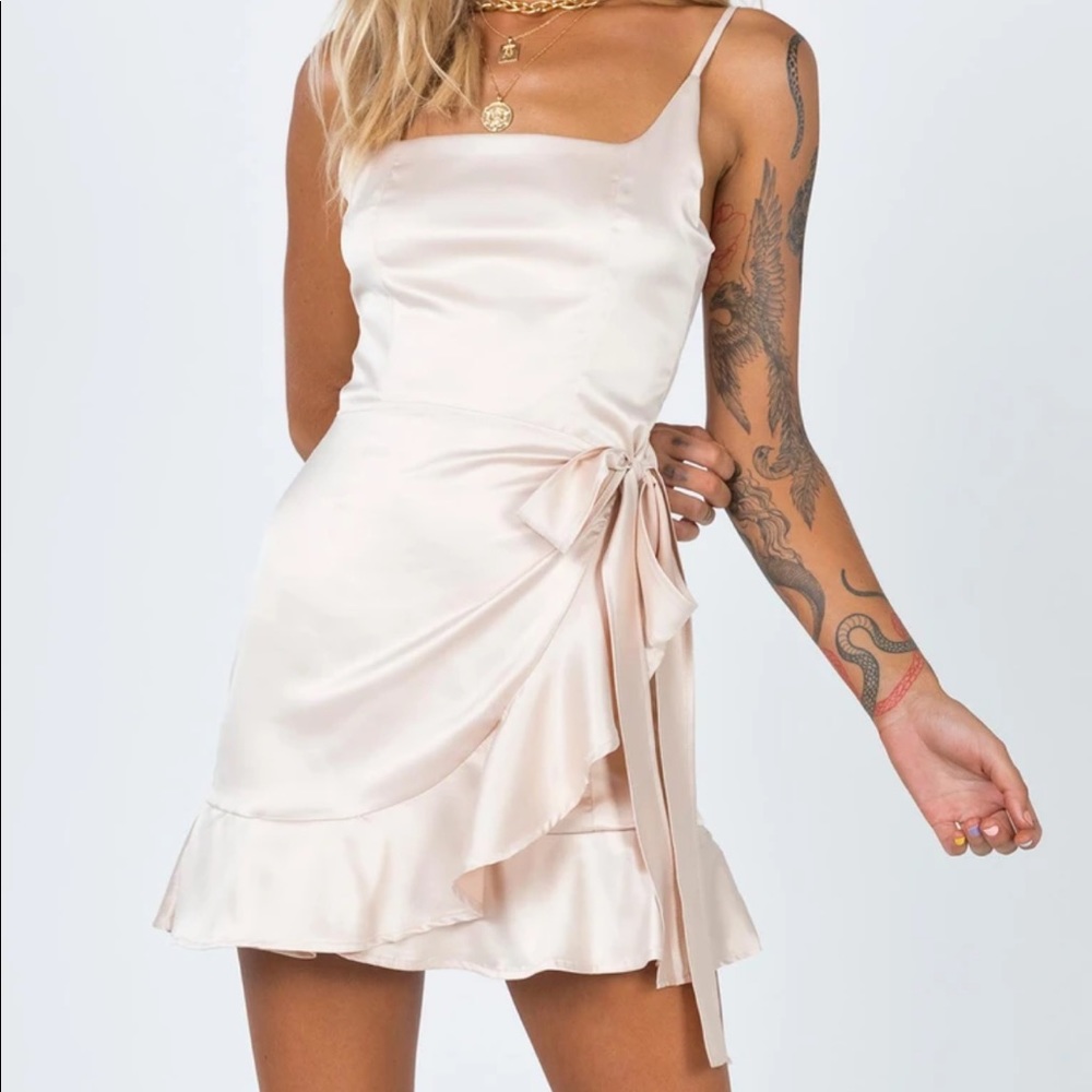 NWOT COTTAGE HILL MINI DRESS CHAMPAGNE